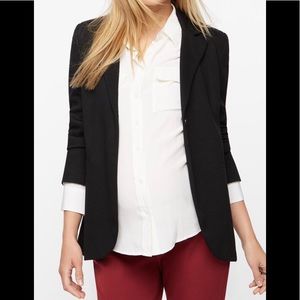 Knit Earlham Darkest Navy Maternity Blazer L 12